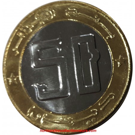 ALGÉRIE 50 Dinars 50ème anniversaire de déclenchement de la guerre (1954-2004) TB/TTB