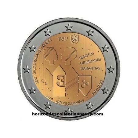 2 Euro PORTUGAL 2017 Fondation de la Police