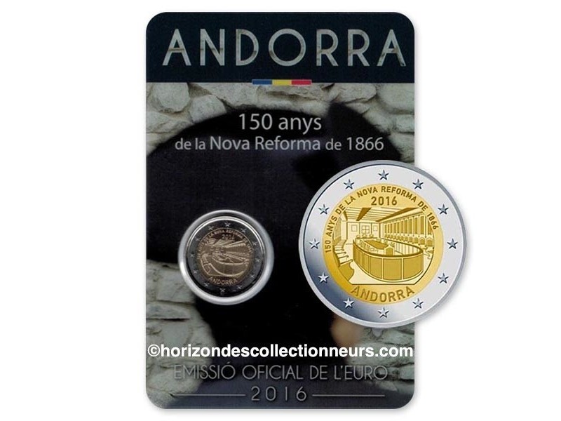 2 Euro Andorre 2016 - Réforme de 1866