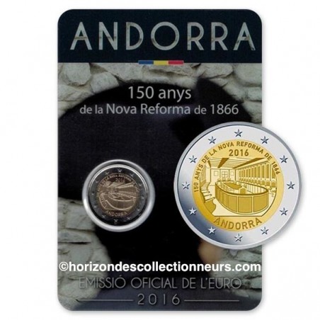 2 Euro Andorre 2016 - Réforme de 1866