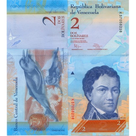 2 Bolivares VENEZUELA 2012 P.88d