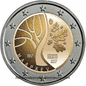 2 Euros ESTONIE 2017- Route vers l'indépendance-horizondescolletionneurs.com