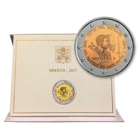 2 Euros Vatican 2017- BU- SAINTS PIERRE ET PAUL-horizondescollectionneurs.com