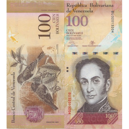 100 Bolivares VENEZUELA 2013 P.93g