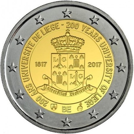 2 euros Belgique 2017 - 200 ans de l'Université de Liège