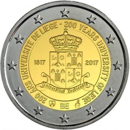 2 euros Belgique 2017 - 200 ans de l'Université de Liège