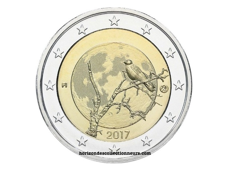 2 Euro Finlande 2017 -Nature Finlandaise NOUVEAU!!!!-horizondescollectionneurs.com