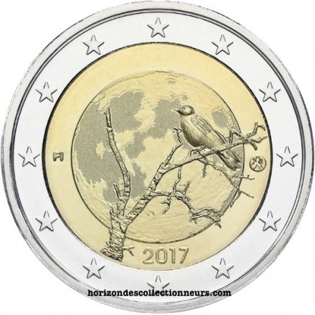 2 Euro Finlande 2017 -Nature Finlandaise NOUVEAU!!!!-horizondescollectionneurs.com