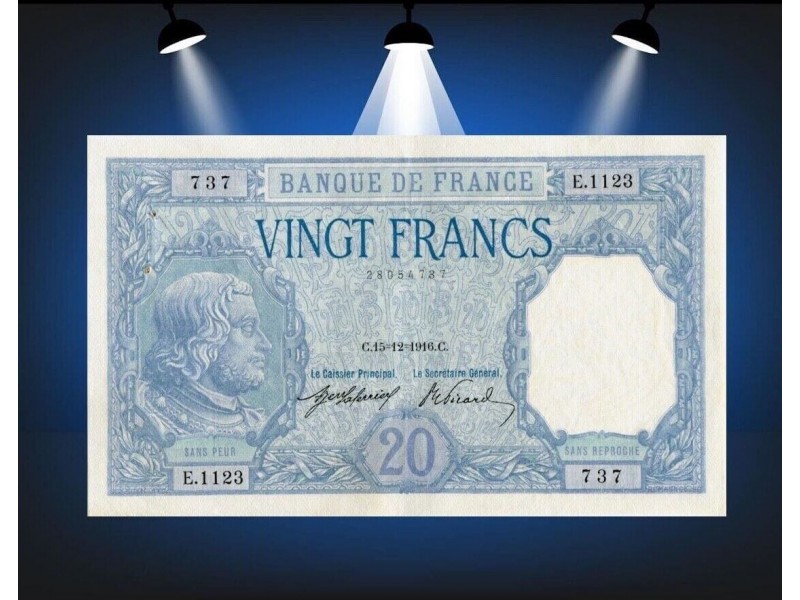 20 Francs Bayard 1916