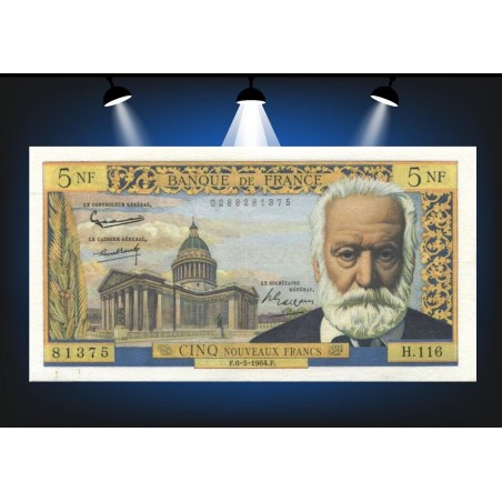5 Nouveaux Francs Victor Hugo 1964