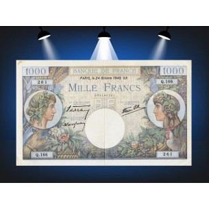 1000 Francs Commerce & Industrie 1940 Q.166 2