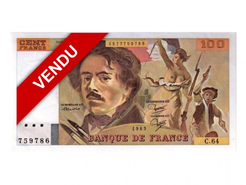 100 Francs Delacroix 1983