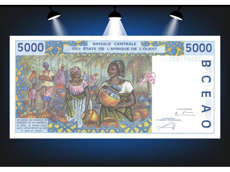 5000 Francs ÉTATS DE L'AFRIQUE DE L'OUEST 2002...