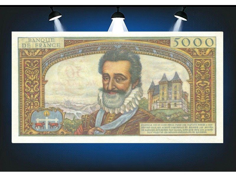 50 NF sur 5000 Francs HENRI IV 1959