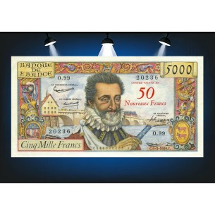 50 NF sur 5000 Francs HENRI IV 1959 F.54.02