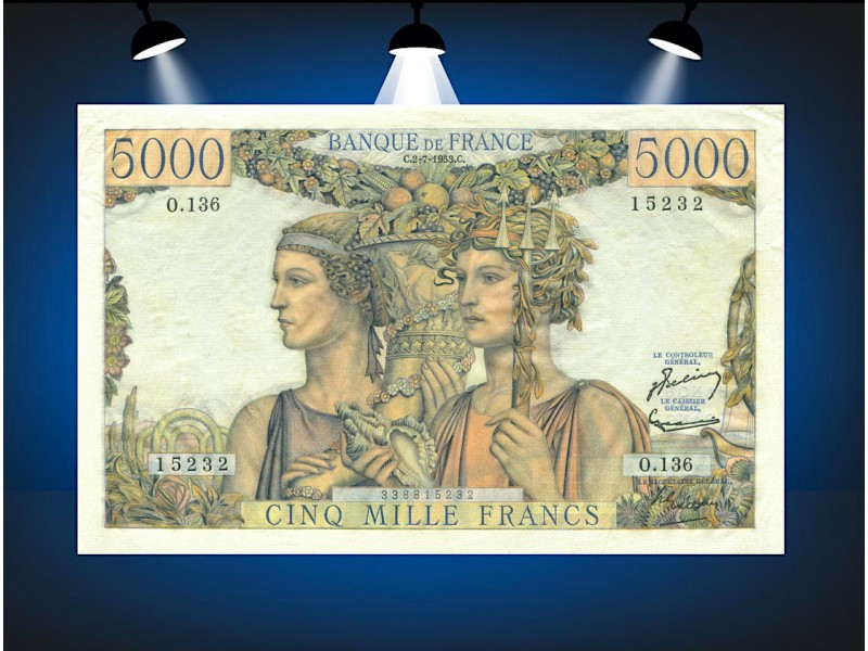 5000 Francs TERRE ET MER 1953 F.48.09