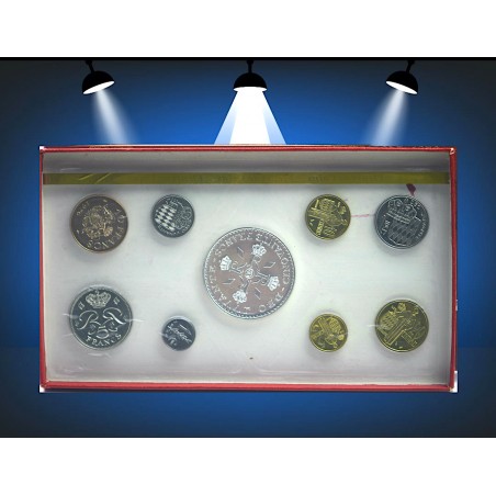 Coffret FDC RAINIER III PRINCE DE MONACO 1976 Boite Fleurs de Coins 1976