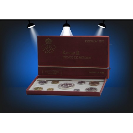 Coffret FDC RAINIER III PRINCE DE MONACO 1976 Boite Fleurs de Coins 1976 -- horizondescollectionneurs.com