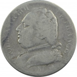 5 Francs LOUIS XVIII 1815 Bayonne   -horizondescollectionneurs.com 2