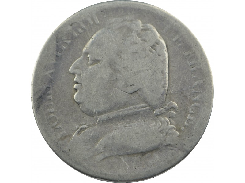 5 Francs LOUIS XVIII 1815 Bayonne