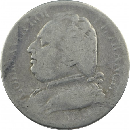 5 Francs LOUIS XVIII 1815 Bayonne
