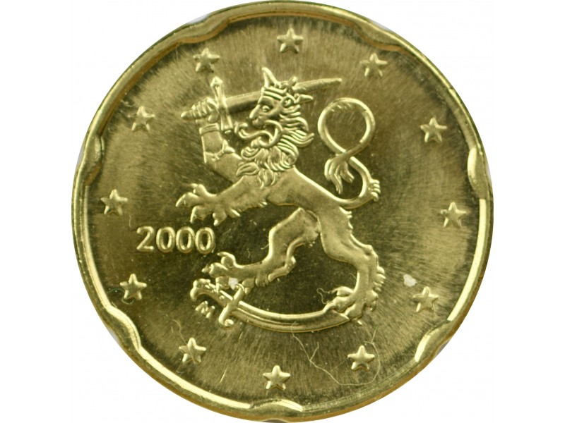 20 Centimes FINLANDE 2000, Lion Héraldique