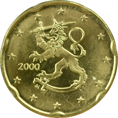 20 Centimes FINLANDE 2000, Lion Héraldique