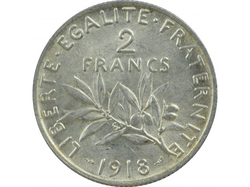 2 Francs Semeuse 1918