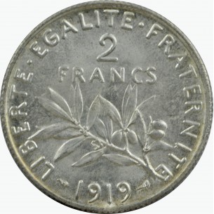 2 Francs Semeuse 1919