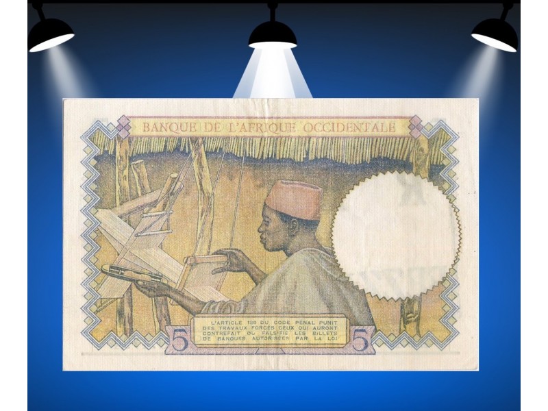 5 Francs LIBYE 1938 PS M9