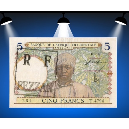 5 Francs LIBYE 1938