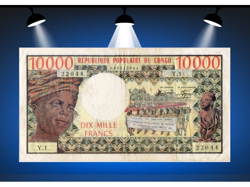 10000 Francs CONGO 1978 -horizondescollectionneurs.com