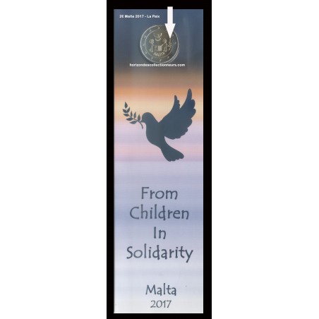 Malte  Pièce  avec poinçon 2 euro commémorative 2017 : horizondescollectionneurs.com