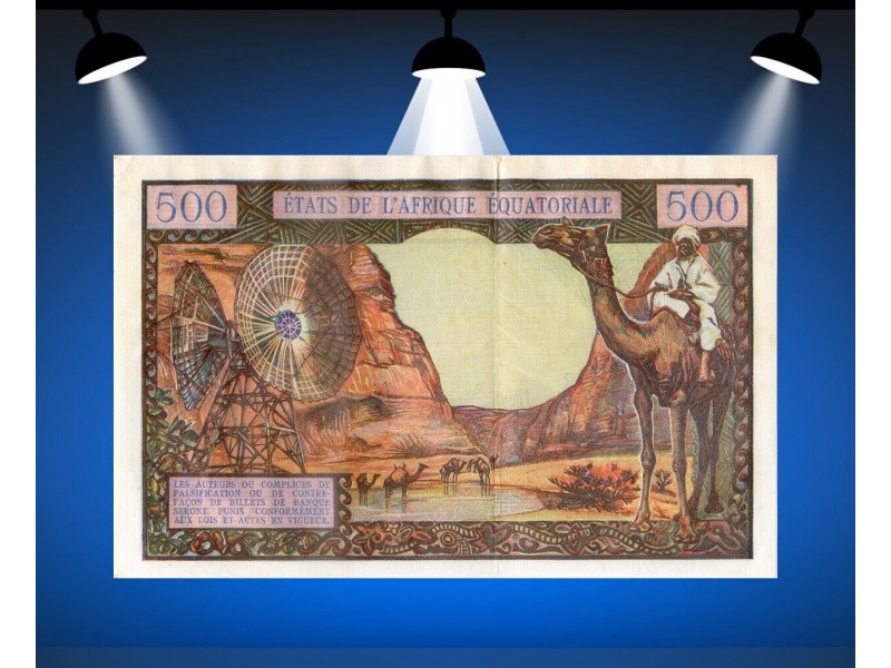 500 Francs ÉTATS D'AFRIQUE ÉQUATORIALE (CHAD) 1965 P.4e