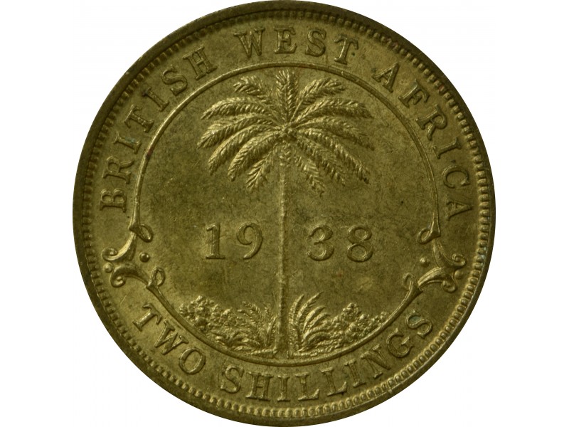 2 Shillings AFRIQUE OCCIDENTALE BRITANNIQUE...