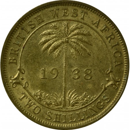 2 Shillings AFRIQUE OCCIDENTALE BRITANNIQUE 1938 Georges VI Heaton