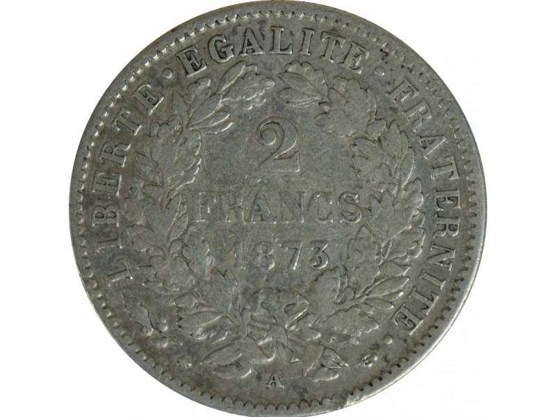 2 Francs Cérès 1873 Paris