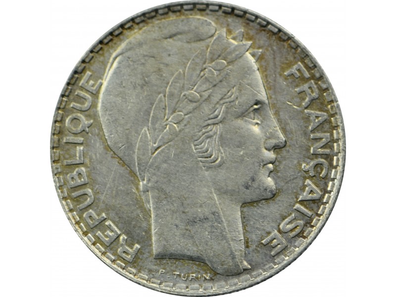 10 Francs Turin 1938 argent