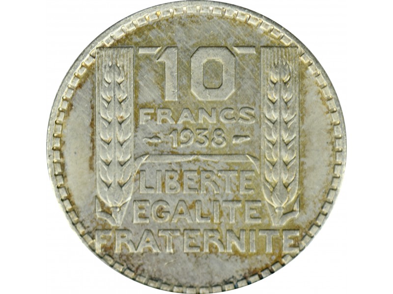 10 Francs Turin 1938 argent