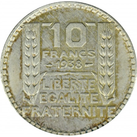 10 Francs Turin 1938 argent