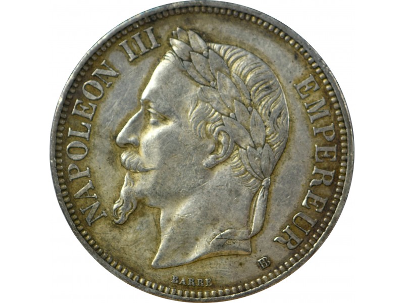 5 Francs Napoléon III 1869 Paris 1861 à 1870