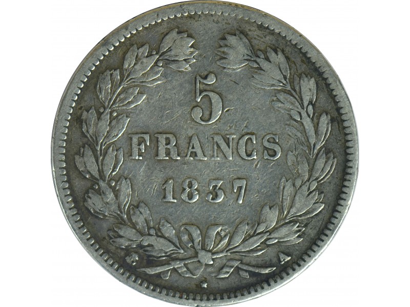 5 Francs Louis Philippe I 1837 Paris