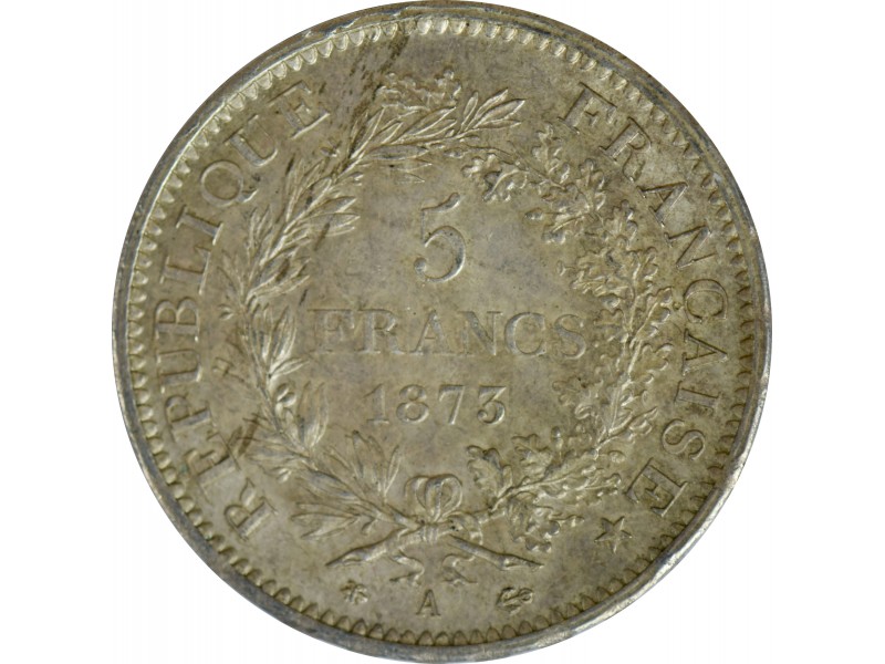 5 Francs HERCULE 1873 Paris