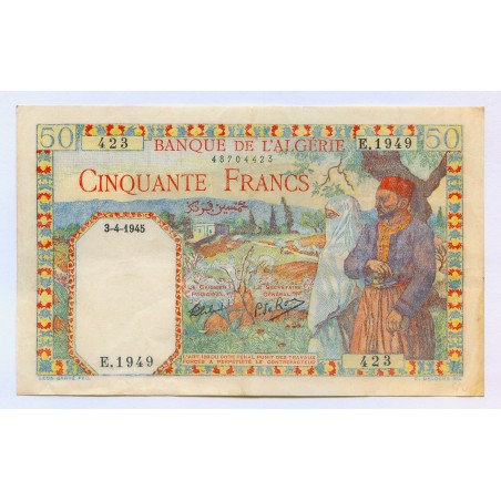 50 Francs Algérie 1945- P.87