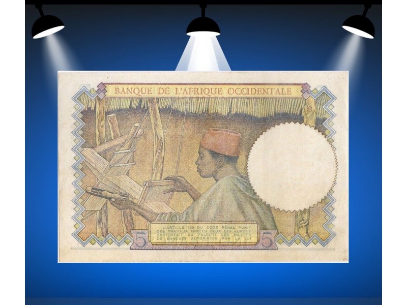 5 Francs AFRIQUE OCCIDENTALE FRANÇAISE 1942 P.25