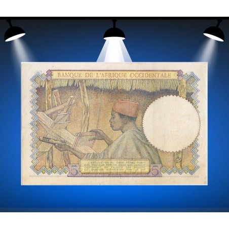 5 Francs AFRIQUE OCCIDENTALE FRANÇAISE 1942 P.25