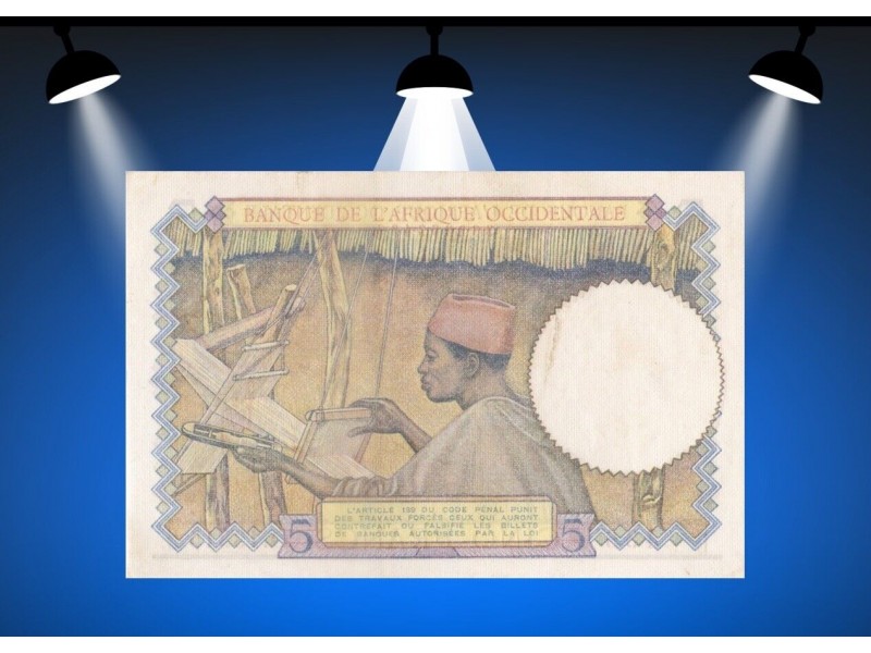 5 Francs AFRIQUE OCCIDENTALE FRANÇAISE 1943 P.26