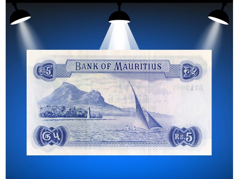 5 Rupees ÎLE MAURICE 1967 P.30b