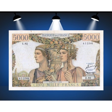 5000 Francs TERRE ET MER 1952