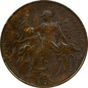 10 centimes Daniel-Dupuis 1910 Paris-horizondescollectionneurs.com 2
